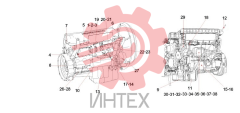 Комплектующие двигателя TAD1340VE 256kW Stage2 VOLVO 60127067