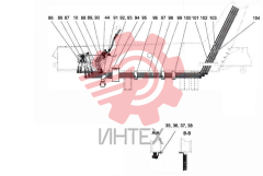 Схема трубопровода каркаса 13329787 (часть 2)