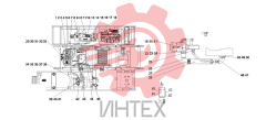 Система гидравлическая поворотной платформы 13563057