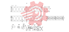 Комплектующие промежуточной секции 9m 11145509