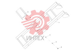 Ступенька в сборе, задняя, правая 10173889