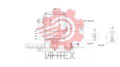 Комплектующие поворотной платформы 10023672 (часть 2)