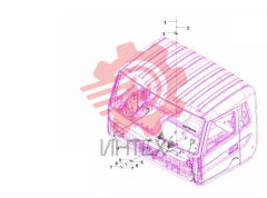 Жгут проводов кабины SJC6125S4.3700 12939725
