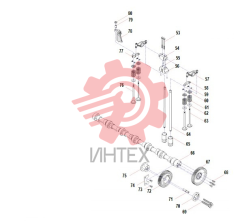 Вал распределительный и система клапанов WP10.336E53 DHL10Q0078 247kW 60273261