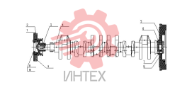 Вал коленчатый и маховик G06-000-23+B