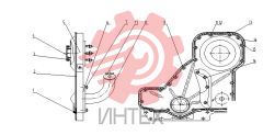 Крышка передняя двигателя D02B-000-63+D