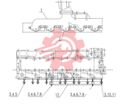 Коллектор выпускной C13AZ-2P6573