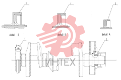 Уплотнения коленчатого вала C02CZ-2P6224