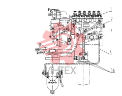 Трубопровод топливного насоса C26BZ-26BZ211+A