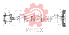 Вал коленчатый и маховик S00005809+03