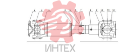Вал приводной главный 101493