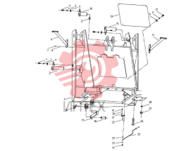 Шасси переднее LW330F(II).08.1