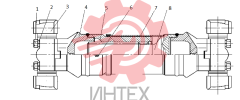 Вал задний трансмиссионный 252900465