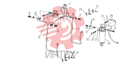 Фильтр топливный с кронштейном