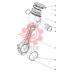 Шатун поршня в сборе J3D00-1004000/04