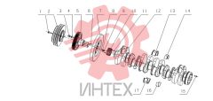 Виброгаситель коленчатого вала L30SA-1005000