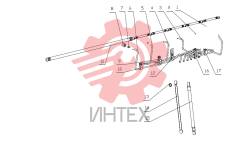 Узел трубопровода подачи топлива B7615-1104000