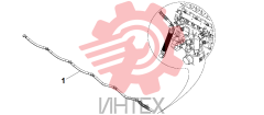 Трубка обратки форсунок топливной системы двигателя