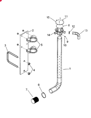 CONCORD AIR SYSTEM TUBE,63.5 mm Diameter, 590.55 mm Length