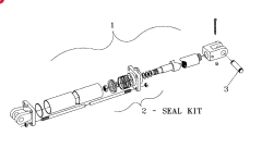 PULL TYPE HYDRAULIC CYLINDER,Double Acting, 38.1mm Rod, 914.4mm Stroke