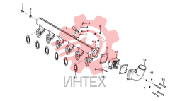 Крепление впускной трубы