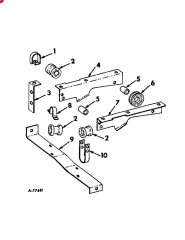 Запчасти для пресс-подборщиков CASE-IH (57) - IH RECTANGULAR BALER BRACKET