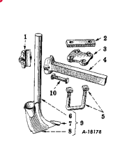 IH FERTILIZER UNIT CHUTE (DOWNWARD)