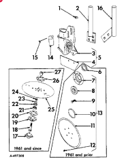 IH 2-ROW FERTILIZER UNIT CLUTCH ASSEMBLY