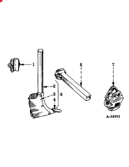 IH 2-ROW FERTILIZER UNIT STANDARD, fertilizer spout