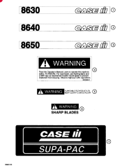 Запчасти для пресс-подборщиков CASE-IH (8630) - CASE-IH BALE WRAPPER WARNING DECAL
