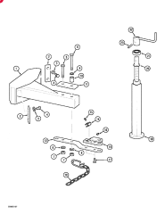 Запчасти для пресс-подборщиков CASE-IH (8640) - CASE-IH BALE WRAPPER CLEVIS COUPLING