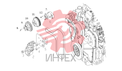 Группа систем передней передачи d16a-000-53+c