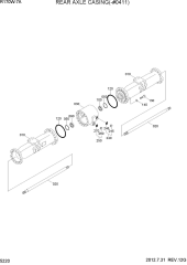 REAR AXLE CASING(-#0411)