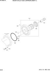 REAR AXLE HUB CARRIER(-#0411)