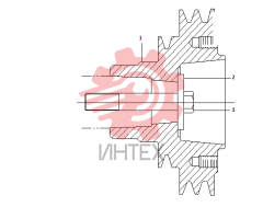 Шкив вентилятора в сборе c06bz-m2w6683+a