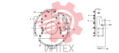 Корпус маховика в сборе c92az-92az301+b