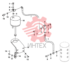 Тормоз стояночный в сборе