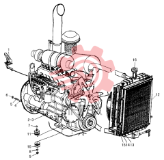 Дизельный двигатель в сборе C6121ZG50 (C6ZG50g)