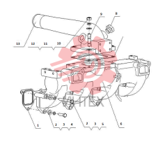 Комплектующие впускного коллектора D0200-1008100.04, B7NG0-1008500.01