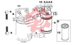 Фильтр топливный с крепежами D7019-1105000.05