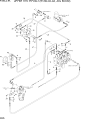 UPPER HYD PIPING 1(R180LCD-9A, ADJ BOOM)