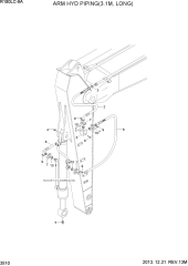 ARM HYD PIPING(3.1M, LONG)