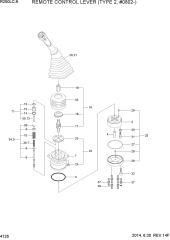 REMOTE CONTROL LEVER (TYPE 2, #0802-)