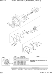 TRAVEL MOTOR(2/2, H/WALKER, TYPE 2)