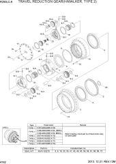 TRAVEL REDUCTION GEAR(H/WALKER, TYPE 2)