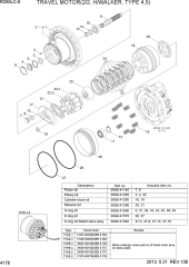 TRAVEL MOTOR(2/2, H/WALKER, TYPE 4, 5)