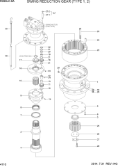 SWING REDUCTION GEAR (TYPE 1, 3)