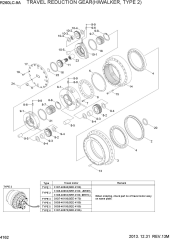 TRAVEL REDUCTION GEAR(H/WALKER, TYPE 2)