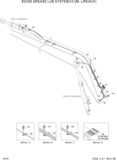 BOOM GREASE LUB SYSTEM(10.2M, L/REACH)
