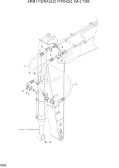 ARM HYDRAULIC PIPING(2.1M-3.75M)